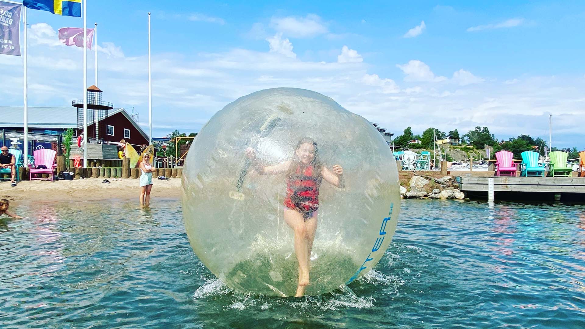 Waterballs Aktivitet Jungfrusund Gästhamn Ekerö